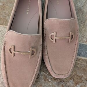 Cole Haan Tan Suede Loafers Sz 9